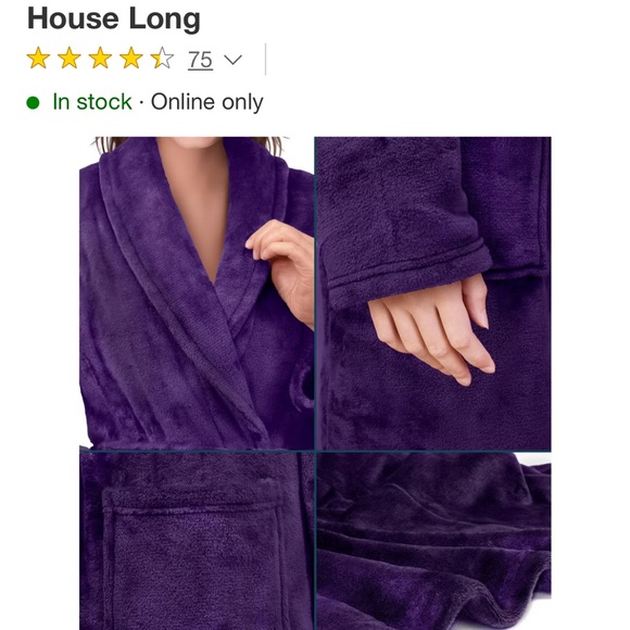 Target Women's Purple Robe - Picture 2 of 5